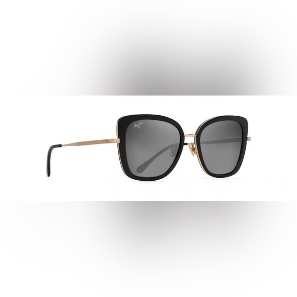 Maui Jim Accessories - MAUI JIM Violet Lake Luxury Sunglasses (Black with Gold)